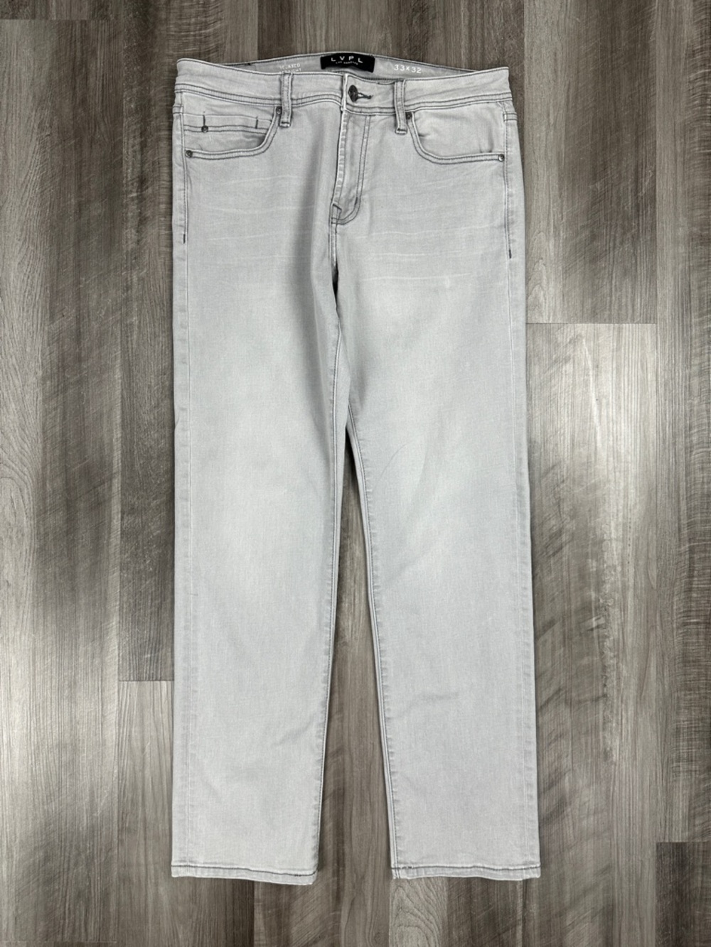 LVPL Liverpool Los Angeles Relaxed Straight Nickel Wash Jeans - 33x32